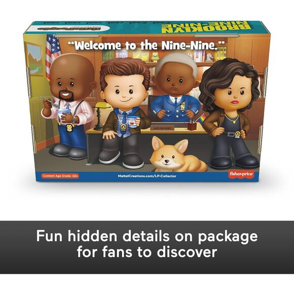 New Little People Brooklyn Nine-Nine Collector Set Jake Terry Rosa Captain Holt - Picture 3 of 3